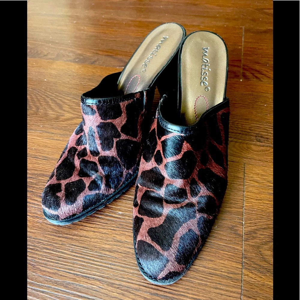 High heel open heel shoes size 9 (8.5)